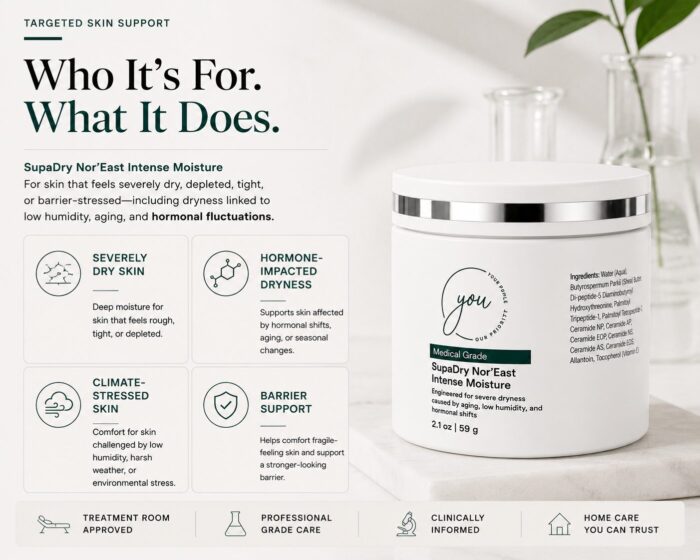 supadry nor'east intense moisturizer cream for severly dry or hormonal skin