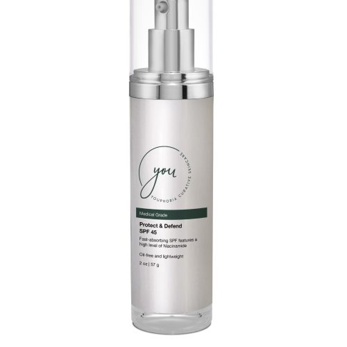 protect and defend 45 spf sunscreen with niaminicide no white cast