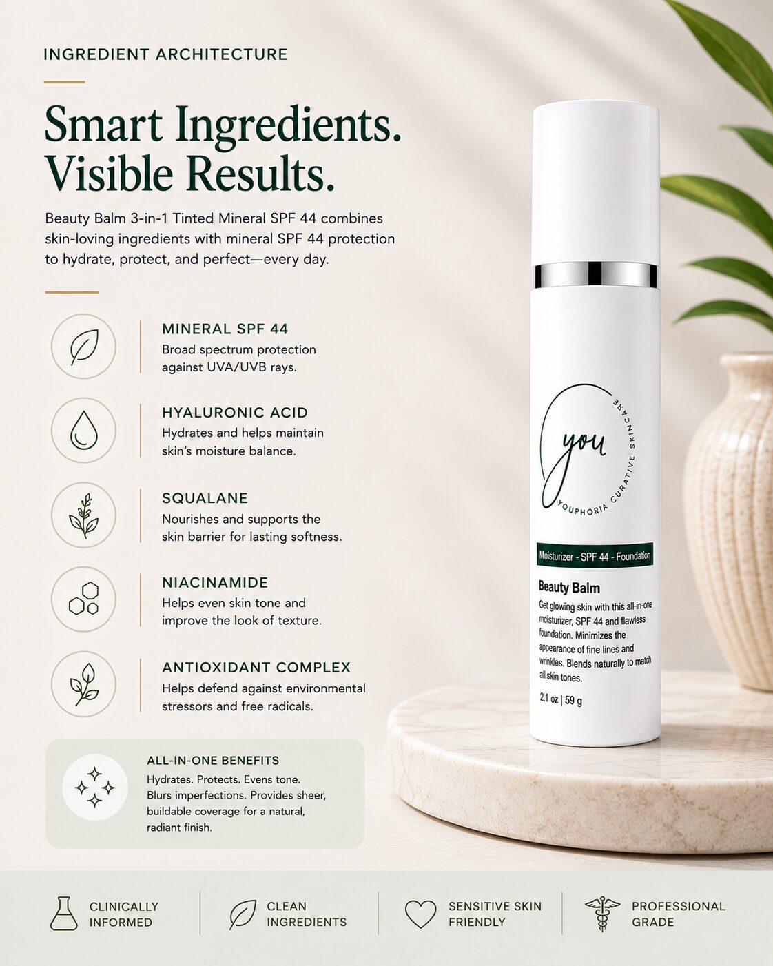Beauty Balm 3-in-1 Tinted Mineral SPF 44 - Image 4