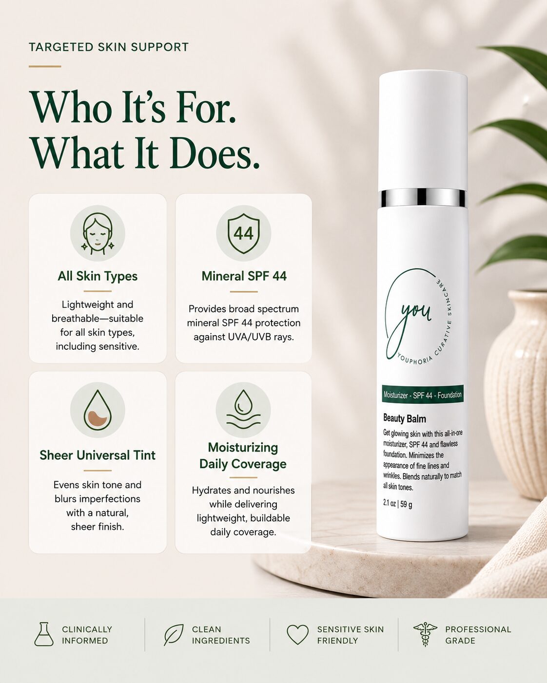 Beauty Balm 3-in-1 Tinted Mineral SPF 44 - Image 3