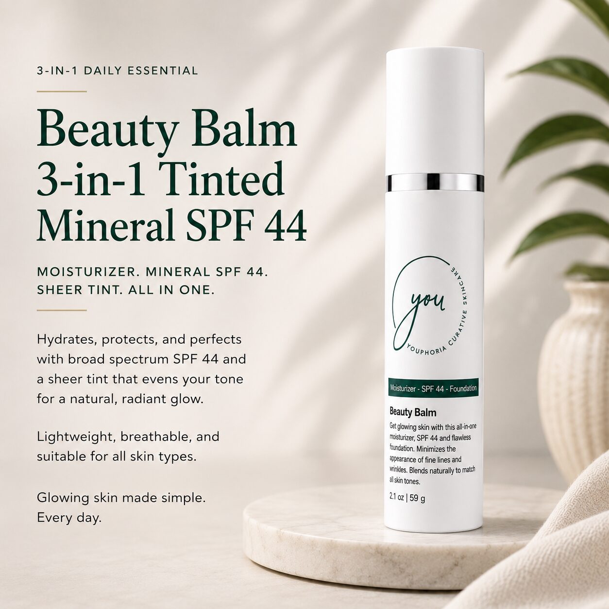 Beauty Balm 3-in-1 Tinted Mineral SPF 44 - Image 2