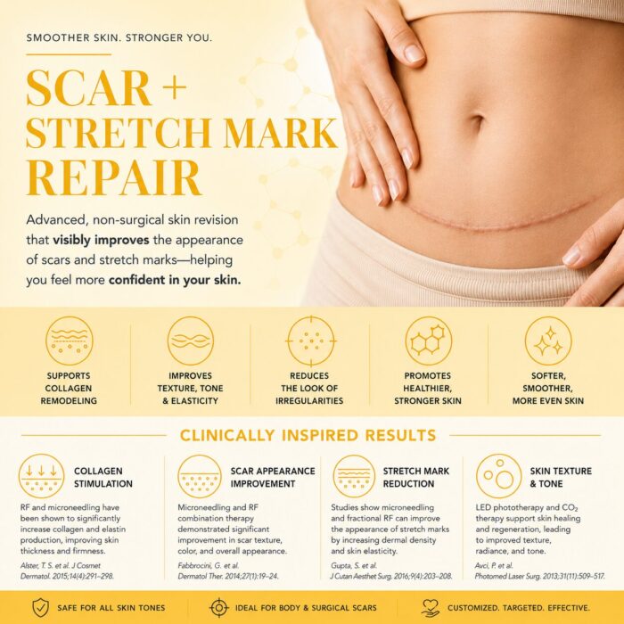 Scar + Stretch Mark Repair near Boston. Post partum scars, tunny tuck, surgical scars kerry spindler