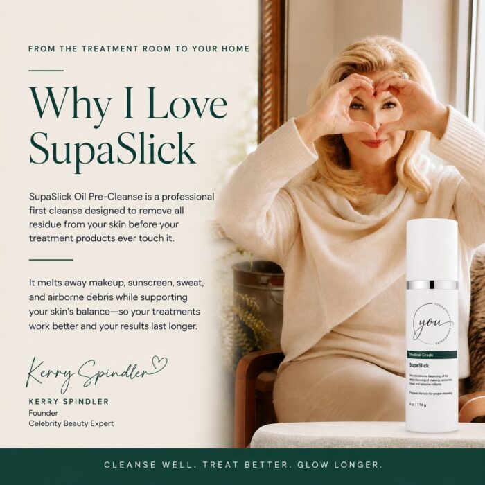 supaslick oil cleanser for precleanse skin treatment
