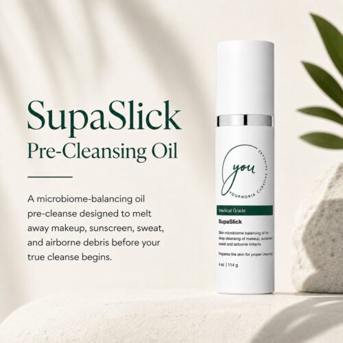 supaslick oil pre cleanser to prep the skin