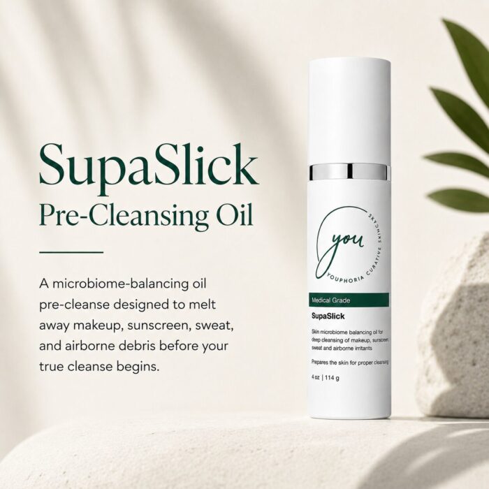 supaslick oil pre cleanser to prep the skin