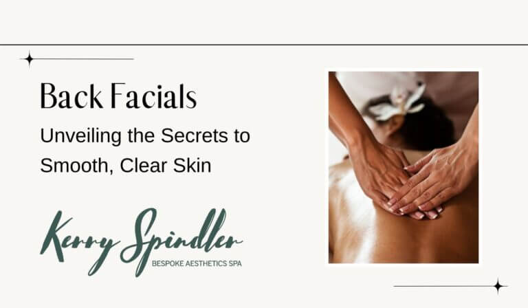 Professional back facial treatment focused on deep cleansing and exfoliation