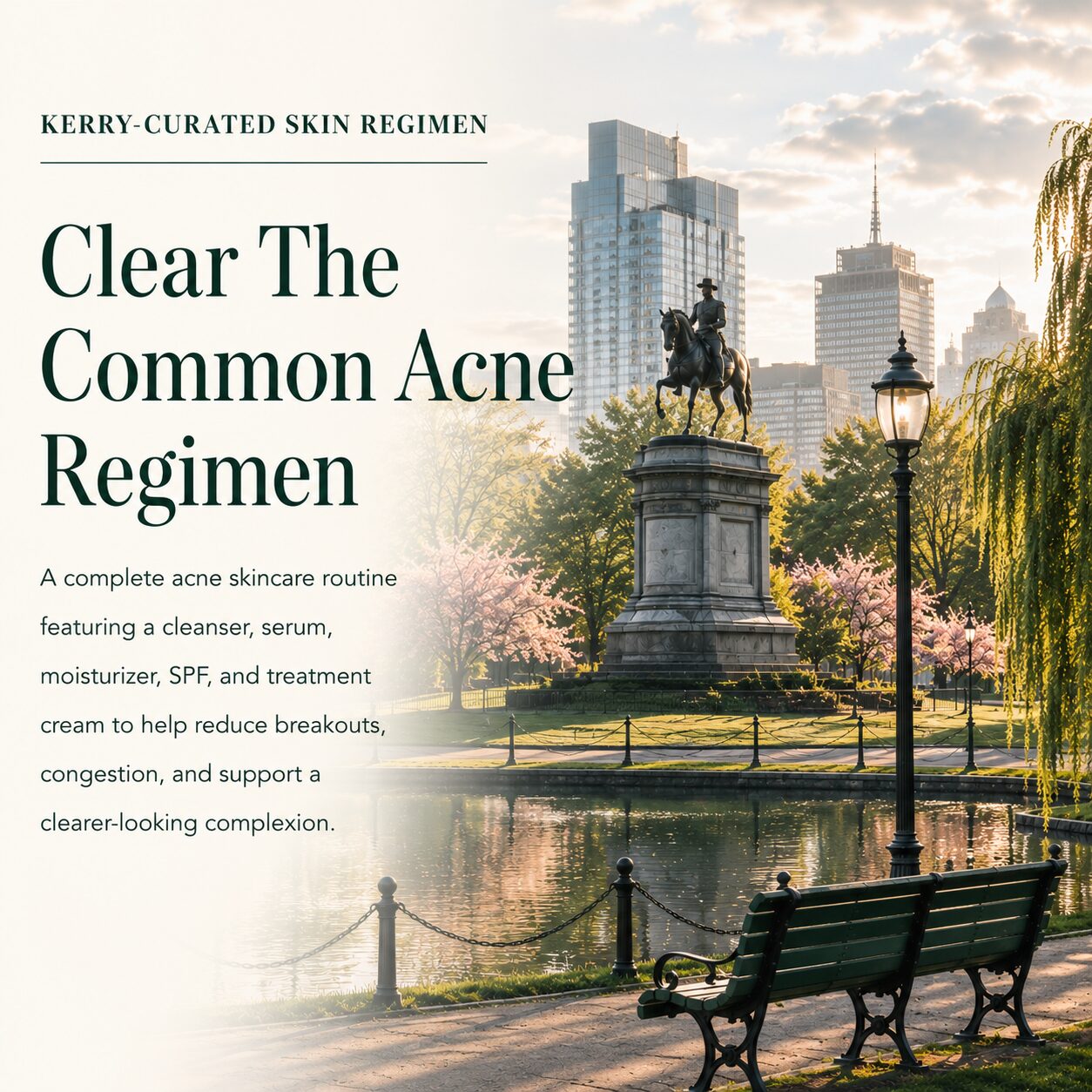 Clear the common acne regimen Youphoria Curative Skincare Boston Kerry Spindler