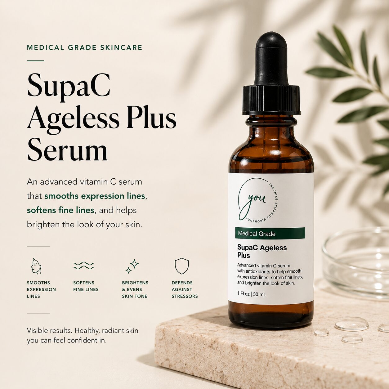 SupaC Ageless Plus Brightening Antioxidant Serum - Image 2