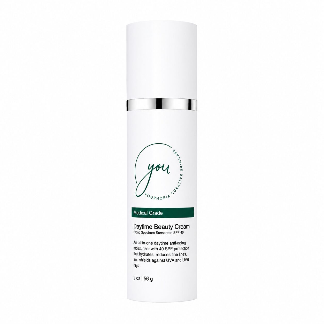 Daytime Beauty Cream – zinc SPF 40 for Sensitive, Reactive, and Melasma-Prone Skin by YOUphoria Curative Skincare