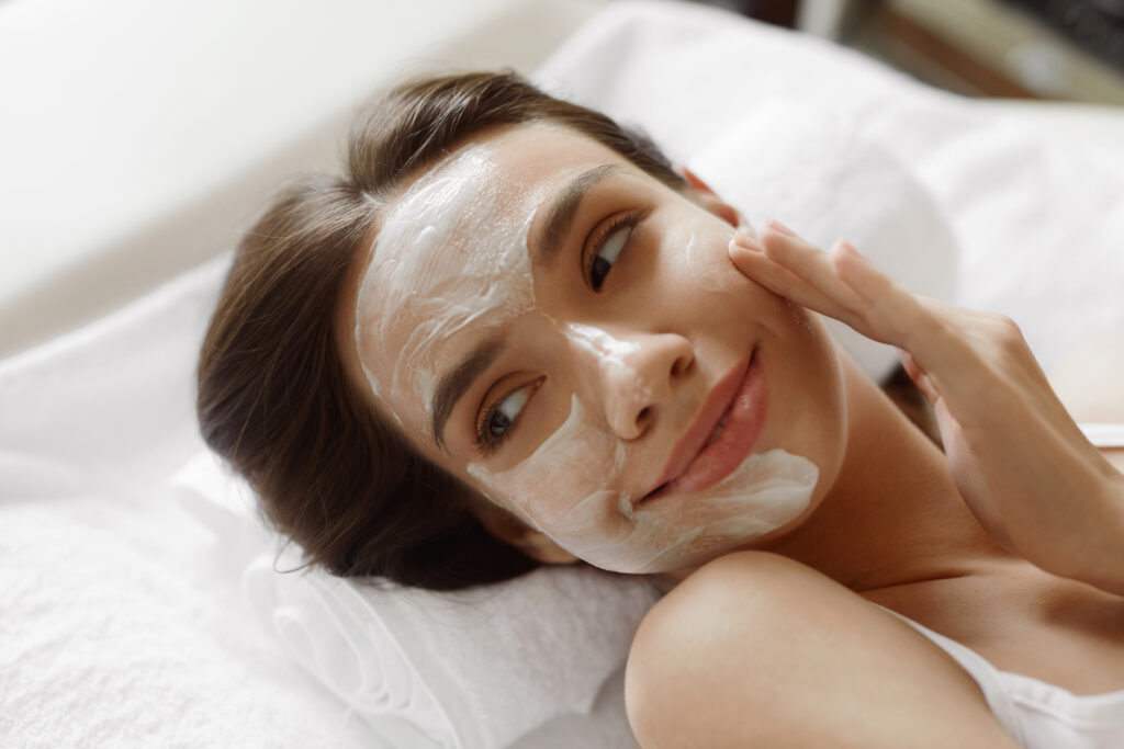 Encore Casino client receiving stress recovery facial near Everett MA at Kerry Spindler Bespoke Aesthetics Spa