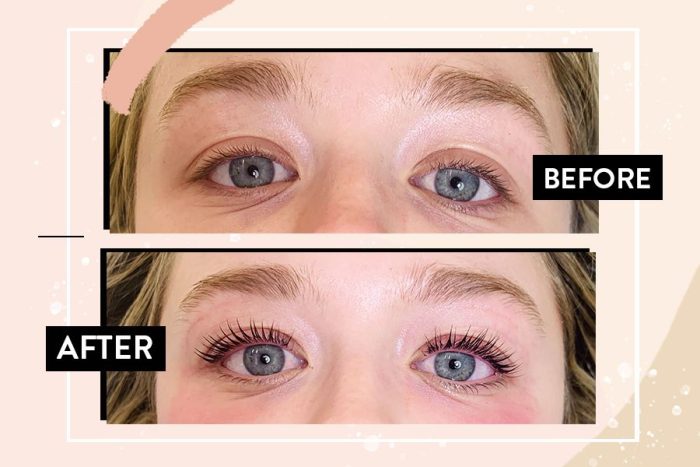 “Korean Lash Lift results showing natural lifted lashes at Kerry Spindler Bespoke Aesthetics Spa near boston