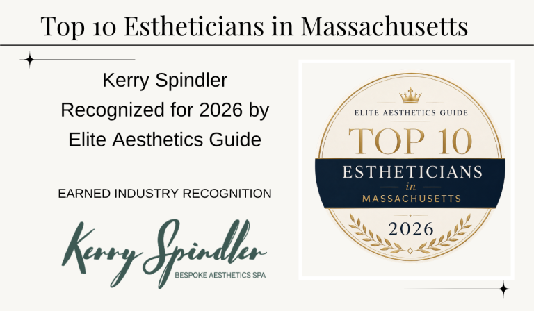 Kerry Spindler named one of the Top 10 Estheticians in Massachusetts for 2026 by Elite Aesthetics Guide boston area spa